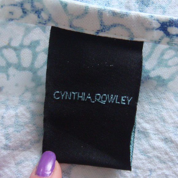 Cynthia Rowley 100% Cotton Shower Curtain - Picture 4 of 6